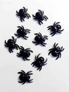 schwarze Acryl Spinnen